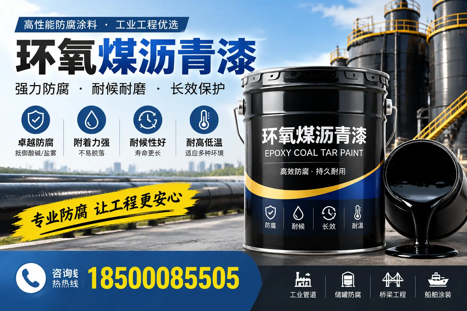 环氧煤沥青漆的施工方法与注意事项，确保在新星顺利完成
